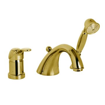 Baterie cadă - duș, FIMA Carlo Frattini, Lamp, cu montaj pe marginea căzii, auriu lucios, F3314OR Baterie cadă - duș, FIMA Carlo Frattini, Lamp, cu montaj pe marginea căzii, auriu lucios, F3314OR