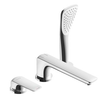 Baterie cadă - duș, Kludi, Ameo, cu montaj pe marginea căzii, crom Baterie cadă - duș, Kludi, Ameo, cu montaj pe marginea căzii, crom