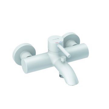 Baterie cadă - duș, Kludi, Bozz, alb mat Baterie cadă - duș, Kludi, Bozz, alb mat