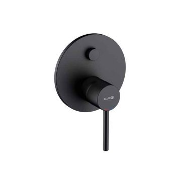 Baterie cadă-duș Kludi, Bozz, încastrată, parte vizibilă, negru mat Baterie cadă-duș Kludi, Bozz, încastrată, parte vizibilă, negru mat