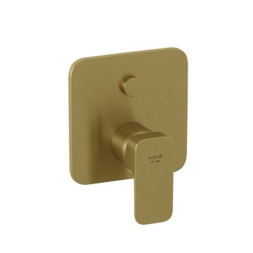 Baterie cadă-duș Kludi, Renon, incastrată, parte vizibilă, brushed gold Baterie cadă-duș Kludi, Renon, incastrată, parte vizibilă, brushed gold