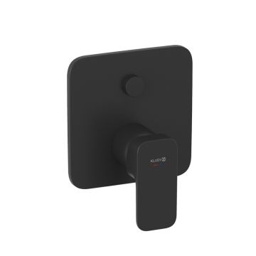 Baterie cadă-duș Kludi, Renon, încastrată, parte vizibilă, negru mat Baterie cadă-duș Kludi, Renon, încastrată, parte vizibilă, negru mat