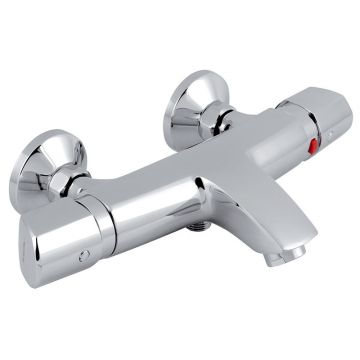 Baterie cada - dus cu termostat, Ferro, Metalia 57, crom Baterie cada - dus cu termostat, Ferro, Metalia 57, crom