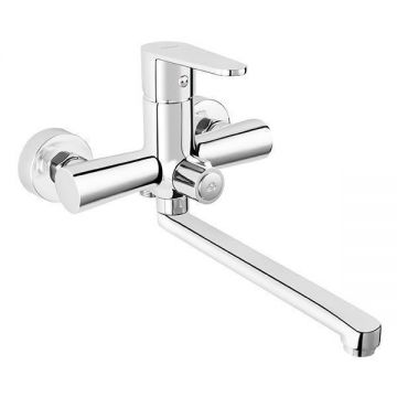 Baterie cada - dus, Ferro, Algeo, cu pipa mobila, crom Baterie cada - dus, Ferro, Algeo, cu pipa mobila, crom