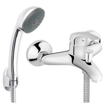 Baterie cada/dus, Ferro, Basic, montaj perete, crom Baterie cada/dus, Ferro, Basic, montaj perete, crom