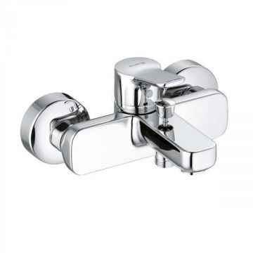 Baterie cada - dus Kludi, Pure & Easy, fara set de dus, crom Baterie cada - dus Kludi, Pure & Easy, fara set de dus, crom