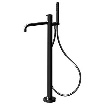 Baterie cadă, FIMA Carlo Frattini, Snap, cu set de duș, negru mat, F3114/6NS Baterie cadă, FIMA Carlo Frattini, Snap, cu set de duș, negru mat, F3114/6NS