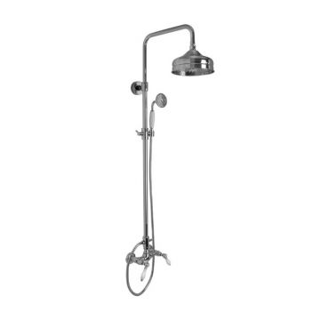 Baterie duș, FIMA Carlo Frattini, Herend, cu coloană și set de duș, crom, F5404/2CR Baterie duș, FIMA Carlo Frattini, Herend, cu coloană și set de duș, crom, F5404/2CR