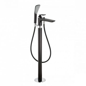 Baterie stativa cada - dus, Kludi, Balance, cu set de dus, negru mat Baterie stativa cada - dus, Kludi, Balance, cu set de dus, negru mat