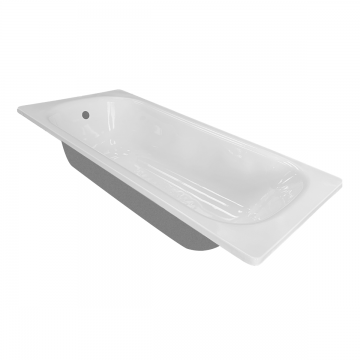 Cada baie dreptunghiulara Clara  pentru suport  otel emailat  160 x 70 cm Cada baie dreptunghiulara Clara  pentru suport  otel emailat  160 x 70 cm