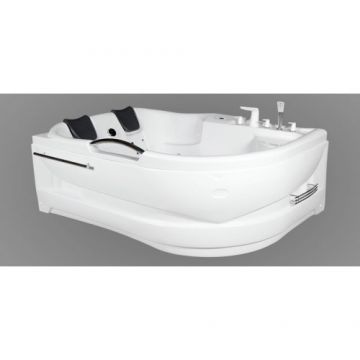 Cada cu hidromasaj Wellis Dublo 180x130 cm, alb - Dimensiune 180x130 Cada cu hidromasaj Wellis Dublo 180x130 cm, alb - Dimensiune 180x130