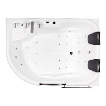 Cada cu hidromasaj Wellis Dublo 180x130 cm, alb - Dimensiune 180x130 Cada cu hidromasaj Wellis Dublo 180x130 cm, alb - Dimensiune 180x130