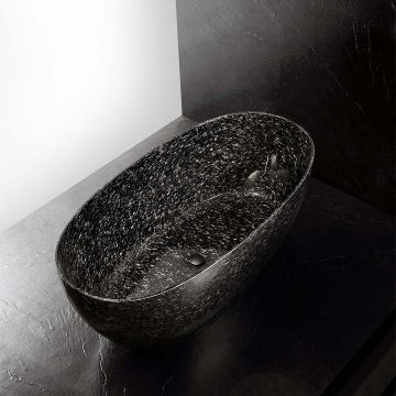 Cada de baie, freestanding, 1500x720x550 mm, negru, din fibra de carbon Mozaic, MonBlari