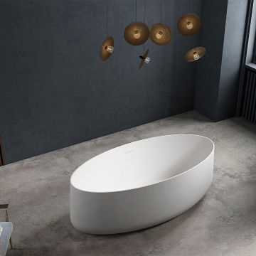 Cada de baie, freestanding, 1760x810x580, din acril, alb mat, MonBlari