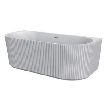 Cadă freestanding Florida, Beata, 170 cm, cu mască riflată, o latură dreaptă și instalație completă, alb, WS206L-170 Cadă freestanding Florida, Beata, 170 cm, cu mască riflată, o latură dreaptă și instalație completă, alb, WS206L-170