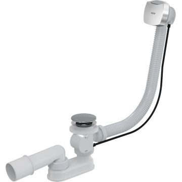 Instalație de cadă automată, Alcadrain, cu sifon si preaplin, 80 mm, crom Instalație de cadă automată, Alcadrain, cu sifon si preaplin, 80 mm, crom