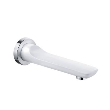 Pipă de umplere pentru cadă, Kludi, Balance, 17 cm, alb mat Pipă de umplere pentru cadă, Kludi, Balance, 17 cm, alb mat