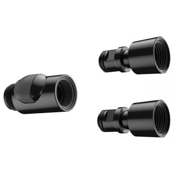 Set cuplare rapida pentru para de dus, Hansgrohe, negru Set cuplare rapida pentru para de dus, Hansgrohe, negru