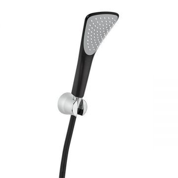 Set de dus, Kludi, Fizz 1S, cu para de dus si furtun, negru mat Set de dus, Kludi, Fizz 1S, cu para de dus si furtun, negru mat