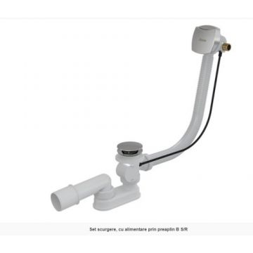 Sifon pentru cada Ravak 570 B-S/R cu preaplin Sifon pentru cada Ravak 570 B-S/R cu preaplin