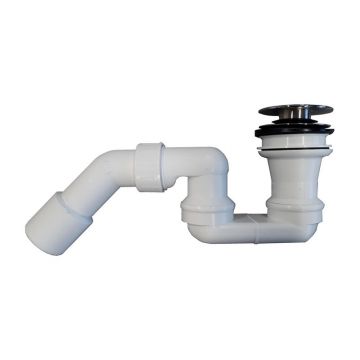 Sifon pentru cada, Villeroy & Boch, Push-to-Open, fara preaplin, crom Sifon pentru cada, Villeroy & Boch, Push-to-Open, fara preaplin, crom