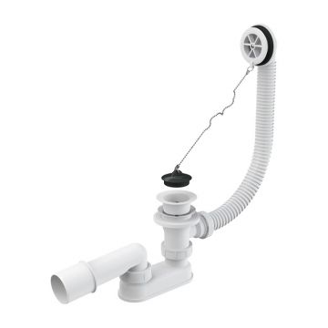 Ventil de cadă, Alcadrain, cu preaplin, 57 mm, alb Ventil de cadă, Alcadrain, cu preaplin, 57 mm, alb