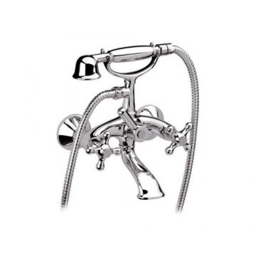 Baterie cada Daniel Rubinetterie cu set dus si furtun 120 cm, crom - Culoare Crom