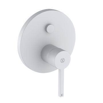 Baterie cada - dus, Kludi, Nova Fonte, alb mat