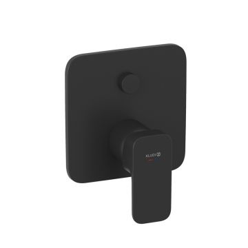 Baterie cada-dus Kludi, Renon, incastrata, parte vizibila, negru mat