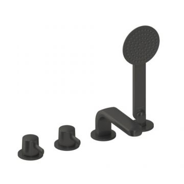 Baterie cada Sanycces Dedal cu 4 treceri, raw metal - Culoare Gri inchis