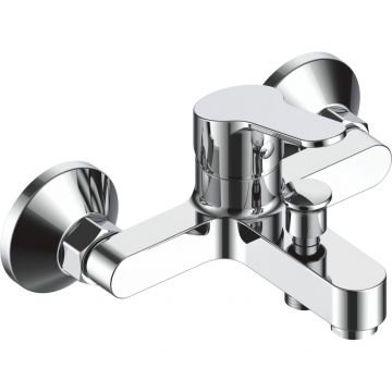 Baterie cada si dus RAIZ d Italia Collection NAPOLI, Monocomanda, Design slim, Montaj pe perete, Economie de apa, Silentioasa, Usor de curatat si