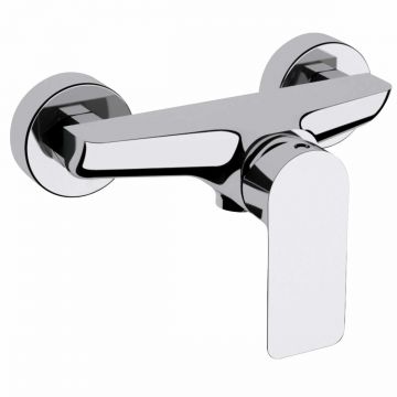 Baterie de dus Remer Rubinetterie Infinity I33, monocomanda, montaj pe perete, cartus ceramic, cromat lucios, alama