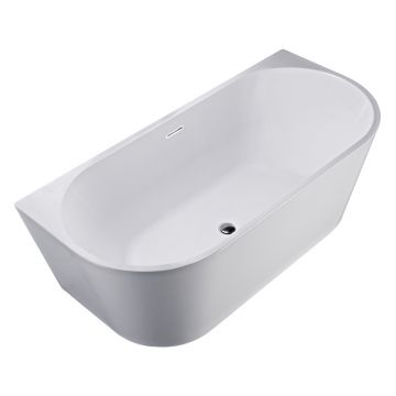 Cada freestanding, Florida, Beatrice 170, semi-ovala, cu instalatie completa, alb