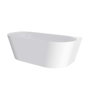 Cada freestanding Florida, Beatrice Slim 170, semi-ovala, cu instalatie completa, alb