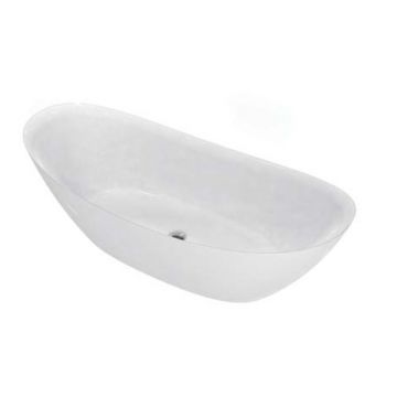 Cadă freestanding Florida, Maia Slim, 167.6 cm, ovală fără bordură cu instalație completă, alb, HY740