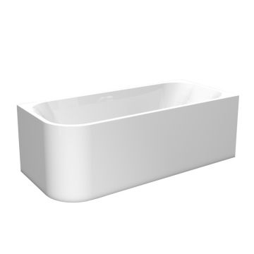 Cada freestanding, Florida, Maugli 150, dreptunghiulara, de colt dreapta, alb