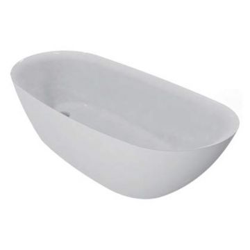 Cada freestanding Florida, Natalia Slim 174, cu intalatie cu ventil click-clack, alb