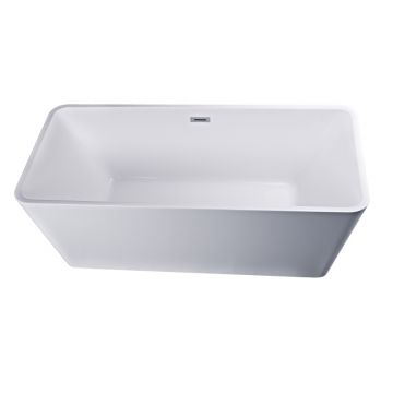 Cada freestanding, Florida, Quadro New 175, dreptunghiulara, cu instalatie completa, alb