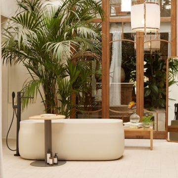 Cada freestanding Sanycces Duna bej mat, 160x75 cm