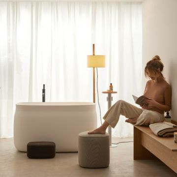 Cada freestanding Sanycces Duna Ofuro alb mat, 130x76 cm