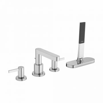 Baterie cada - dus Hansgrohe Finoris cu 4 elemente sBox crom