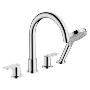 Baterie cada - dus Hansgrohe Vernis Shape 4 elemente crom lucios