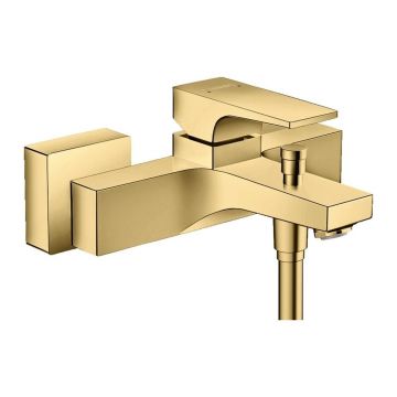 Baterie cada - dus Hansgrohe Metropol auriu lucios 18 cm