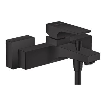 Baterie cada - dus Hansgrohe Metropol negru mat 18 cm