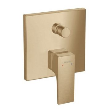 Baterie cada - dus incastrata Hansgrohe Metropol bronz periat