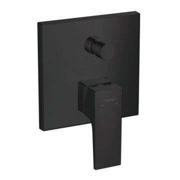 Baterie cada - dus incastrata Hansgrohe Metropol negru mat