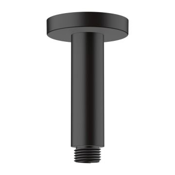 Brat de dus negru mat Hansgrohe Vernis Blend 100 mm cu montare pe tavan