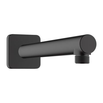 Brat de dus negru mat Hansgrohe Vernis Shape 240 mm cu montare pe perete