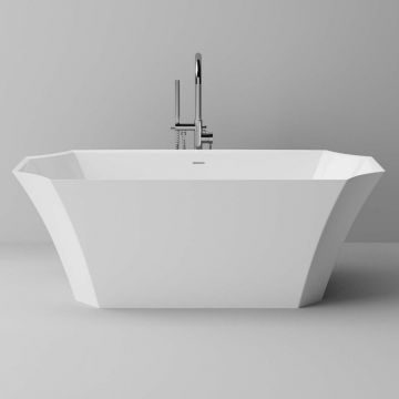 Cada freestanding Rune Novara 170x81 cm alb cu preaplin