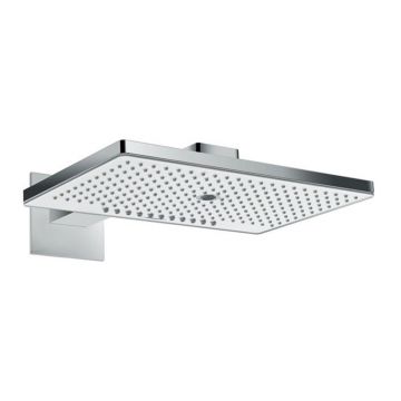 Palarie de dus si brat Hansgrohe Rainmaker Select 460 alb - crom 3 jeturi cu montare pe perete